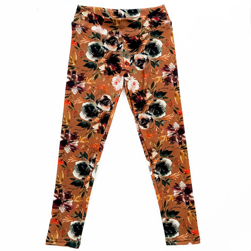 Copper Floral Leggings (3T + 5T)