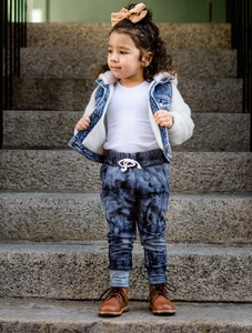 Navy Tie Dye Joggers