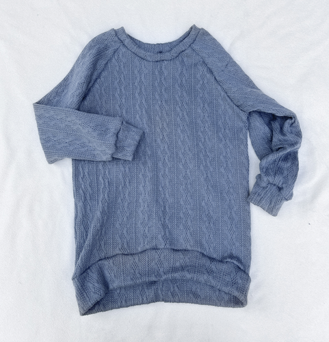 Dusty Blue Sweater Knit