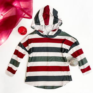 Holiday Stripe Hoodie