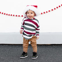 Load image into Gallery viewer, Holiday Stripe Hoodie